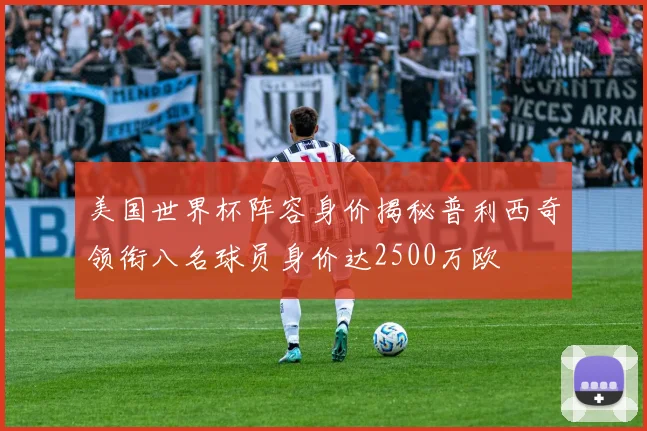 美国世界杯阵容身价揭秘普利西奇领衔八名球员身价达2500万欧